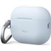 elago Cover Premium in Silicone per AirPods Pro 3 | Compatibile con Ricarica Wireless, Protezione Totale, LED Visibile, con Moschettone (Azzurro Chiaro)