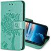 KANVOOS Cover per Oppo Reno 12 F 5G / Reno 12FS 5G, Cover a Libro Custodia in Pelle PU con Silicone TPU, Antiurto Flip Caso Portafoglio Cover per Oppo Reno 12 F 5G / 12FS 5G (Verde)