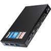 Mele Mini PC, Micro Computer Quieter3C Celeron N5105 16GB 512GB, Piccolo Desktop Senza Ventola con 2.4G&5G Wifi, PXE, VESA, Funzione Completa Type C, 4K HDMI per Ufficio/Studio/Casa