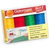 Gütermann Creativ Maraflex Set di Fili per Cucire Elastico ad Alta Estensibilità - Filo Multicolore per Scollo e Cuciture, Variazione Colore 2, 4 x 150m - 1 Set
