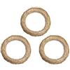 DekoPrinz Corone di paglia, 3 pezzi | Diametro di 30 cm, spessore di 5 cm | DekoPrinz | corona per porta, corona per decorazione, corona in grezzo (non rifinita), anello di paglia