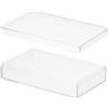 PATIKIL Scatola in Acrilico con Coperchio 11 x 7 x 2.5 cm, Scatole Trasparenti in Acrilico Contenitori Plastici Quadrati per Organizzare Caramelle Piccoli Gioielli Mostrare Opere d'Arte
