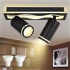 VAYALT GU10 Faretti LED da Soffitto, 13W + 2x6W Faretti Soffitto, Binario Faretti, Lampadario Soffitto Bianco, Moderna Faretto da Parete Interno per Barra per Camere da Letto, Cucine, Soggiorni
