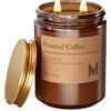 M&SENSE Candela Profumata Grandi 550g Eucalipto Menta, 110H Dura, Naturali Non Tossico Aromaterapia, Vintage Candele Bomboniere, Autunnali Regalo per Donna/Compleanni/Natale