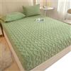 ELYSYSRL Coprimaterasso Matrimoniale 180x200 Copri Proteggi Materasso Topper Singolo/Una Piazza e Mezza Fodera Materasso Morbida 90x200 Confortevole Lenzuolo Lavabile (solo 1 lenzuolo)(Green,90x200cm)
