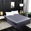 Generic Lenzuolo con angoli in 100% seta di gelso, tinta unita, per letto matrimoniale e king size, con fascia elastica, lussuoso lenzuolo per il massimo comfort