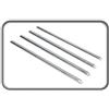 Avery 404Z-118 DTR - Rialzi in metallo per vaschetta portalettere, confezione da 4, 118 mm, colore: argento