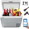 Oyajia Frigorifero portatile da 40 litri 12/24 V CC 100-240 V CA Frigo congelatore Doppio zona 12 V Compressore di raffreddamento per il campeggio -