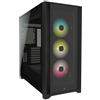 Corsair Case iCUE 5000X RGB con Vetro Temperato Nero per Gaming