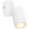 B.K.Licht - Lampada LED interna EEK A orientabile, 3000 K bianco caldo, 2 W, 450 lumen, ca. 50.000 ore di luce, lampada lettura, soggiorno, lampada, applique, cucina, 8x15,5 cm,