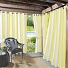 Sun Zero, Tenda a pannello Valencia a righe cabana, per interni ed esterni, con occhielli, protezione UV, alta efficienza energetica, confezione da 2, colore: giallo, 137,2 x 241,3 cm