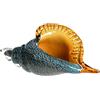 GILDE GLAS art Scultura in vetro, conchiglia gigante, altezza 13 cm, larghezza 28,5 cm, realizzata a mano