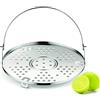 Lagostina Griglia, Accessorio per Pentola a Pressione capacità 3.5 / 5 / 6 / 7 / 9 Litri, Acciaio Inox, Diametro 18 cm