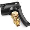 Pitlane Performance® Adattatore Valvola Auto con Leva | Connettore per Compressori d'Aria | Ugello Filettato in Ottone per Valvole Schrader & Presta