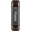 Transcend SSD esterno ESD310C da 1 TB Type-A/Type-C, compatibile con PS4/PS5, colore nero - TS1TESD310C