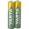 Varta Batteria Ricaricabile AAA Ministilo, 800 mAh, Confezione da 2 Pile, Pre-caricate, Pronte all'Uso