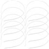 ROSENICE 10 Pezzi Cerchietto Donna in Acciaio Inox 3mm, Elegante Fascia Per Argento, Accessorio Per Matrimoni, Feste, Occasioni Speciali