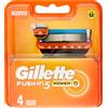 Gillette Fusion 5 Power Lamette Di Ricambio Per Rasoio A 5 Lame 4 Pezzi