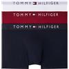 Tommy Hilfiger Uomo Pantaloncini Boxer Confezione da 3 con Fascia con Logo, Multicolore (Grey Heather/Black/White), XL