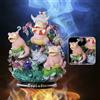 Action Figure Pokémon Slowpoke Slowbro Slowking Evolution 25cm Collezione Anime