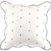 Kate Spade New York Federa decorativa per cuscino con bordo smerlato, 66 x 66 cm, federa per cuscino singolo, 100% cotone, lavabile in lavatrice, marshmallow