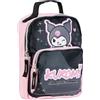 CERDÁ LIFE'S LITTLE MOMENTS Zaino per bambini Tempo libero Hello Kitty Kuromi in colore rosa e nero con 2 scomparti 19 x 23 x 8 cm, multicolore, Estándar, Casual