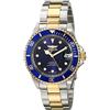 Invicta 17045 Pro Diver Orologio da Unisex acciaio inossidabile Automatico quadrante nero