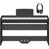 YAMAHA P145BT PIANO HOME BUNDLE PIANOFORTE MOBILE STAND L100 PEDALIERA LP5A LEGGIO E CUFFIA HPH50B