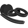 Geekria QuickFit - Cuscinetti auricolari in similpelle per Sennheiser HD380 PRO, HD380, PC350, Game Zero per cuffie e fascia, cuscinetto per orecchie + cuscino per cerchietto e parti di riparazione