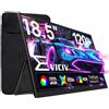 EVICIV Monitor Portatile 18,5 Pollici 120Hz Grande Portable Monitor 1080P 125% sRGB 2000:1 FHD IPS con Supporto/VESA/Mini HDMI/USB-C Schermo da Gioco Eye-Care per Laptop/PC/Cellulare/Game Consoles