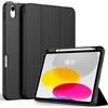 CACOE Custodia Cover Compatibile con iPad 11a Generazione (A16) 11 (2025) / iPad 10a Generazione 10.9 (2022) (A2757/A2777), Ultra Sottile Retro Cover con Portapenne,Nero