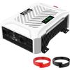 MFUZOP 3000W Inverter 12V DC a 220V AC Onda Sinusoidale Pura, Trasformatore Potenza Pico 6000W, Convertitore con Display LCD, 2 Presse AC, Porta USB-C e 1 Porta USB-A per Casa, Camper, Camion e Auto