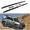 COGOTA 2 barre trasversali per portapacchi laterali nere per tettuccio adatte per Land Rover Defender 90 2020 2021 2022 2023 2024 2025, S-001