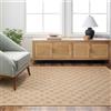Livabliss Ortaca - Tappeto geometrico per esterni e interni, grande, 120 x 170 cm, per patio, terrazza, esterni, stile bohémien, colorato, con fantasia, resistente ai raggi UV, antimacchia, marrone