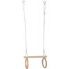 small foot Trapezio con anelliin legno, da fissare all'altalena o al supporto da arrampicata, dai 3 anni, 11909
