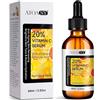 Frovetani Vitamin C Serum 60ml, Siero Vitamina C con acido laluronico, vitamina E, aloe, Formula Naturale Antirughe con Acido ferulico, Biologico,Vegano,Idratante e Illuminante. Ideale anche Come Crema Contorno