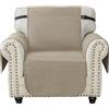 Ystyle Copridivano 1 Posto Con Braccioli, Copripoltrona Universale, Copri Divano Antiscivolo, Sofa Cover Antigraffio, Copertura Divano Antimacchia, Salvadivano Per Gatto Cani, Cachi