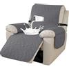 Ystyle Copripoltrona Relax Reclinabile Grande 1 Posto, Copridivano 1 Posto Elettrica Salvadivano, Copri Poltrona Elettrica Reclinabile Con Braccioli, Copripoltrona Reclinabile, Grigio Chiaro