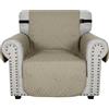 Ystyle Copridivano 1 Posto Con Braccioli, Copridivano Antigraffio Gatto, Copripoltrona Universale, Copridivani Antiscivolo, Sofa Cover Per Cani, Copri Divani Antimacchia, Cachi