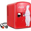 Koolatron Coca Cola KWC4 Frigo Elettrico Unisex Adulto, Rosso