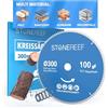 STONE REEF Lama per sega circolare 300 x 30 cm, con adattatore su foro da 20 e 16 mm, compatibile con smerigliatrice angolare Bosch, Makita ecc. - Lama per sega circolare - per legno, metallo e alluminio