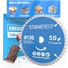 STONE REEF Lama per sega circolare 130 x 16 mm, compatibile con smerigliatrice angolare Bosch, Makita ecc. - Lama per sega circolare - per legno, metallo e alluminio