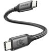 Silkland 40Gbps Cavo Thunderbolt 4 Compatibili, Cavo USB4 30CM, 8K/6K/5K@60Hz 4K@144Hz HDR, 240W PD3.1 Cavo USB Type-C per MacBook, PSSD, Dock, Android Auto, iPhone16/15, Galaxy S25 Ultra