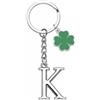 YJYJZX Portachiavi Lettera Iniziale Ciondolo,Portachiavi Regalo Amici Sorelle Amica,argento A-Z 26 lettera iniziale ciondolo portachiavi - Regalo Donna Uomo Compleanno,Portafortuna Portachiavi (K)