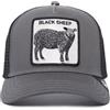 Goorin Bros., The Farm, Cappello trucker unisex, con chiusura a scatto regolabile sul retro, in mesh, grigio (The Black Sheep), taglia unica, taglia unica
