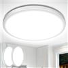 Lepro Plafoniera LED Soffitto 18W [2 pcs], Lampada da Soffitto Bianco Diurno 5000K 1800LM, Plafoniera Bagno Impermeabile IP44, Lampadario Soffitto per Cucina Soggiorno Balcone Camera da Letto, Ø22CM