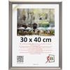 3-B Cornice portafoto MORI - grigio acciaio - 30 x 40 cm - Cornice in legno, cornice per foto, cornice per documenti con vetro acrilico