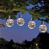 Garden Mile 4 pezzi Luci Solari Sospese da Esterno per Giardino LED Bianco Caldo Impermeabili Lanterne Solari per Esterno Decorazioni Luminose Decorative Uniche da Appendere agli Alberi