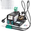 YIHUA 982D SE 200W Micro stazione di saldatura con stazioni di saldatura di precisione, 11 punte, saldatura senza piombo e calibrazione automatica della temperatura (spina UE)