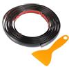 TUCKBOLD Striscia Finestra Nero Lucido Autoadesiva Anti Graffio 1 Set | Materiale Plastica Larghezza 12mm Lunghezza 300cm Auto Camion Barca Moto Posizionamento Esterno/Interno Decorativo